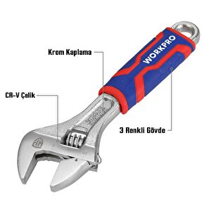 Wp272010 150mm Cr-v Profesyonel Kurbağacık Anahtar