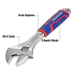 Wp272012 250mm Cr-v Profesyonel Kurbağacık Anahtar