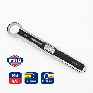 Wp272016 5/27mm Cr-v Üniversal Ayarlanabilir Çift Başlı Anahtar