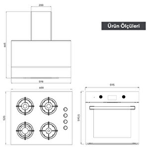 Kumtel Digital Plus 15 Programlı Ankastre Set - Siyah