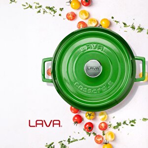 Lava Döküm Çok Amaçlı Yayvan Tencere. Trendy Serisi Çap(ø)28cm.