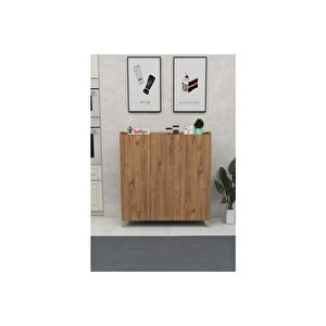 3 Kapaklı Çok Amaçlı Dolap Çok Amaçlı Mutfak Dolabı Banyo Dolabı Ayakkabılık Kumsal Çam