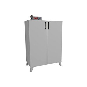 4 Raflı Çok Amaçlı Dolap Çok Amaçlı Mutfak Dolabı Banyo Dolabı Ceren Beyaz