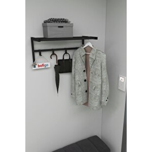 Metal Duvar Askısı Metal Askılık Elbise Askılığı Siyah