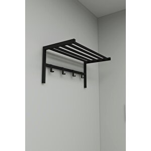 Metal Duvar Askısı Metal Askılık Elbise Askılığı Siyah