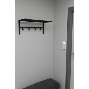 Metal Duvar Askısı Metal Askılık Elbise Askılığı Siyah