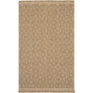 Mirage Kahverengi Kilim Dokuma Modern Kaymaz Tabanlı Yıkanabilir Salon Mutfak Oda Kilimi 160x230 cm