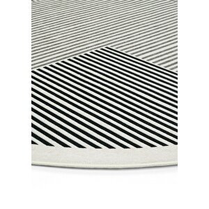 Cool Halı Pratico Gri Yuvarlak Halı Dijital Baskı Geometrik Yumuşak Kaymaz Yıkanan Mutfak Halısı