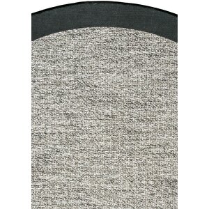 Pratico Gri Yuvarlak Sisal Görünüm Kaydırmaz Taban Dijital Baskı Yıkanabilir Mutfak Halısı 120x120 cm