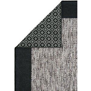 Cool Halı Pratico Gri Makinede Yıkanabilir Kaymaz Mutfak Halısı Sisal Görünüm Yumuşak Halı Kaydırmaz