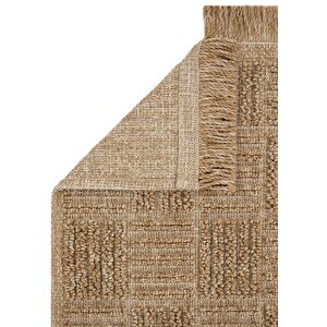 Cool Halı Mirage Kahverengi Dama Desenli Kilim Kaymaz Tabanlı Yıkanabilir Bohem Salon Mutfak Kilimi