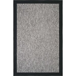 Pratico Gri Makinede Yıkanabilir Kaymaz Mutfak Halısı Sisal Görünüm Yumuşak Halı Kaydırmaz 80x150 cm