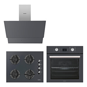 Digital Plus 15 Programlı Ankastre Set - Antrasit(gri)