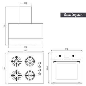 Kumtel Digital Plus 15 Programlı Ankastre Set - Antrasit(gri)