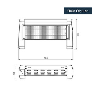 Quartz Isıtıcı 1500 Watt Lx-2820