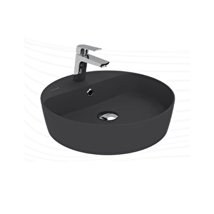 Lp146 Loop 45cm Masa Üstü Çanak Lavabo Mat Antrasit