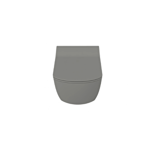 Eg321elegant Rim-off  Kanalsız Duroplast Yavaş Kapanan Klozet Kapaklı Cool Grey Set