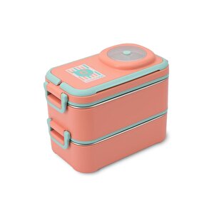 İçi Çelik Saklama Kabı 1200 Ml Vgn8023 Turuncu