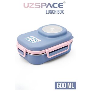 İçi Çelik Saklama Kabı 600 Ml Vgn8021 Mavi