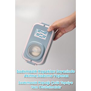 Vagonlife İçi Çelik Saklama Kabı 1200 Ml Vgn8023 Gri