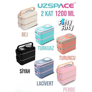 Vagonlife İçi Çelik Saklama Kabı 1200 Ml Vgn8023 Gri