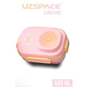 İçi Çelik Saklama Kabı 600 Ml Vgn8021 Pembe