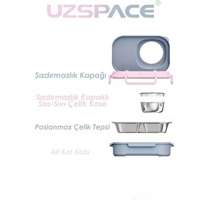 İçi Çelik Saklama Kabı 600 Ml Vgn8021 Pembe