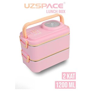 İçi Çelik Saklama Kabı 1200 Ml Vgn8023 Pembe