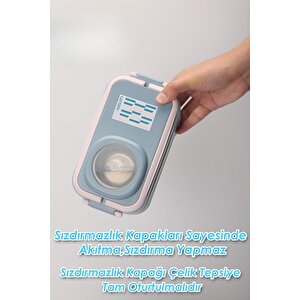 Vagonlife İçi Çelik Saklama Kabı 1200 Ml Vgn8023 Pembe