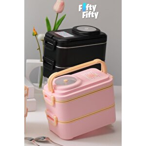 Vagonlife İçi Çelik Saklama Kabı 1200 Ml Vgn8023 Pembe