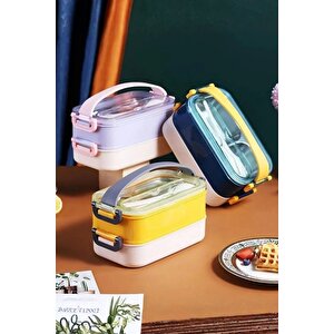 İçi Çelik Saklama Kabı 1400 Ml Xc-462 Sarı