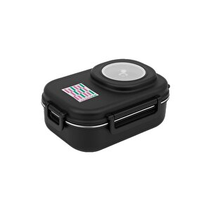 İçi Çelik Saklama Kabı 600 Ml Vgn8021 Siyah