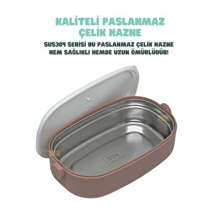 İçi Çelik Saklama Kabı 900 Ml Vgn8023 Pembe