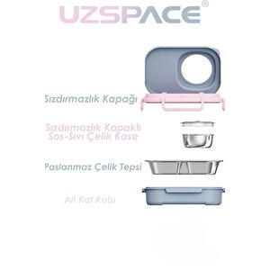 Vagonlife İçi Çelik Saklama Kabı 600 Ml Vgn8021 Yeşil