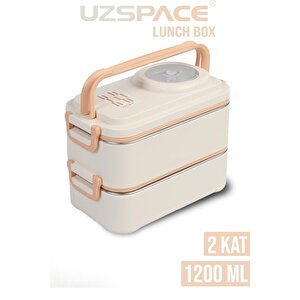 İçi Çelik Saklama Kabı 1200 Ml Vgn8023 Bej