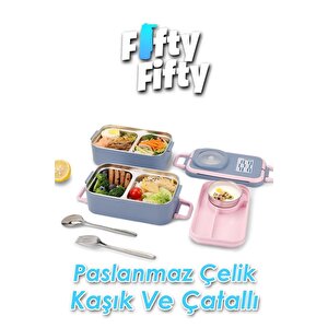 Vagonlife İçi Çelik Saklama Kabı 1200 Ml Vgn8023 Bej