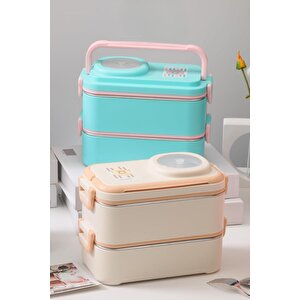 İçi Çelik Saklama Kabı 1200 Ml Vgn8023 Yeşil