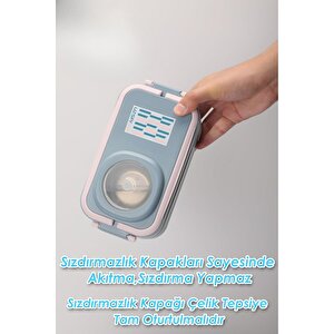 Vagonlife İçi Çelik Saklama Kabı 1200 Ml Vgn8023 Yeşil