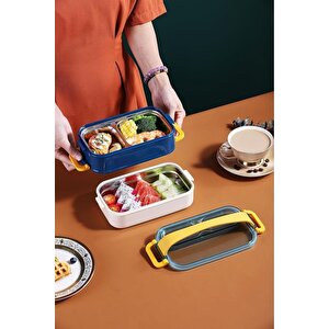 İçi Çelik Saklama Kabı 1400 Ml Xc-462 Mavi