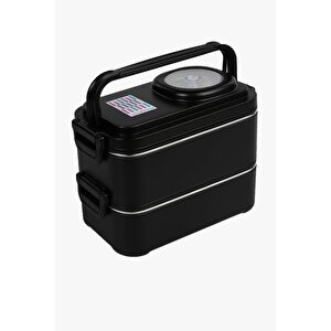 İçi Çelik Saklama Kabı 1200 Ml Vgn8023 Siyah