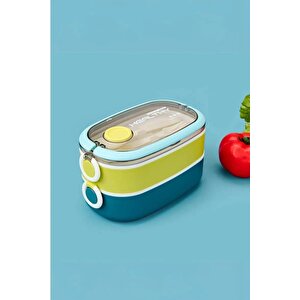 İçi Çelik Saklama Kabı 900 Ml Vgn6729 Mavi