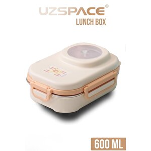 İçi Çelik Saklama Kabı 600 Ml Vgn8021 Bej