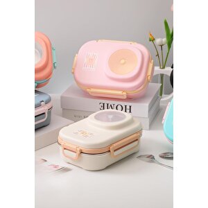 İçi Çelik Saklama Kabı 600 Ml Vgn8021 Bej