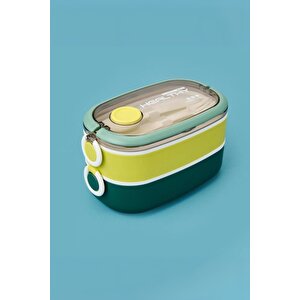 İçi Çelik Saklama Kabı 900 Ml Vgn8023 Yeşil