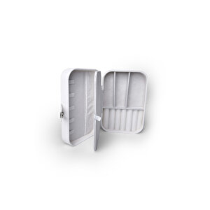 Ecrou Bölmeli Takı Kutusu Beyaz