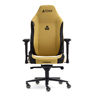 Throne Mustard Kumaş Oyuncu Koltuğu