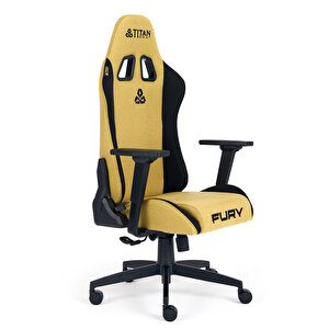 Fury Mustard Kumaş Oyuncu Koltuğu