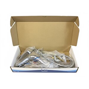 Tuaarmatür Lavabo Bataryası Sabit Banyo Modern Tezgah Üstü Krom