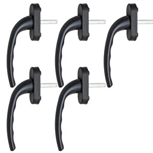 5 Adet Pimapen Pencere Kolu Alüminyum (koyukahve/siyah Ral 8022 Blackbrown)