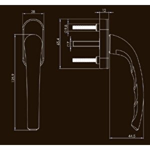 4 Adet Pimapen Pencere Kolu Alüminyum (beyaz Ral 9016)